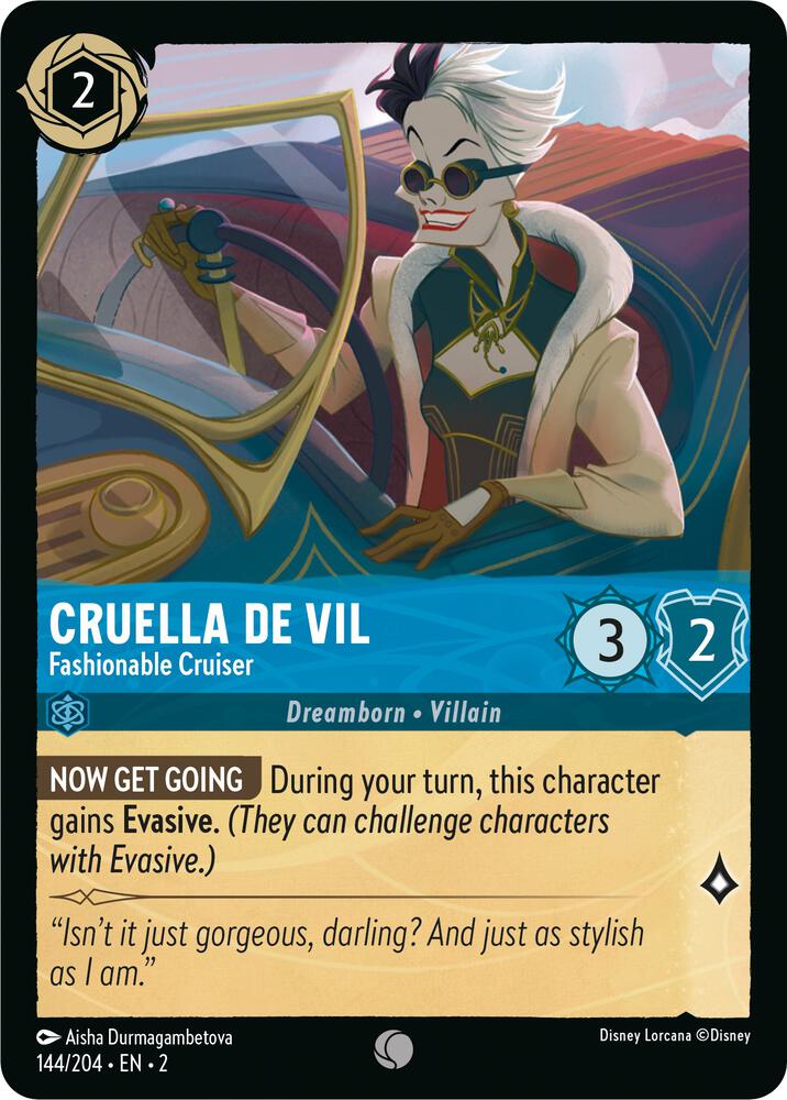 Cruella De Vil Fashionable Cruiser 144/204 (Rise of the Floodborn) 
