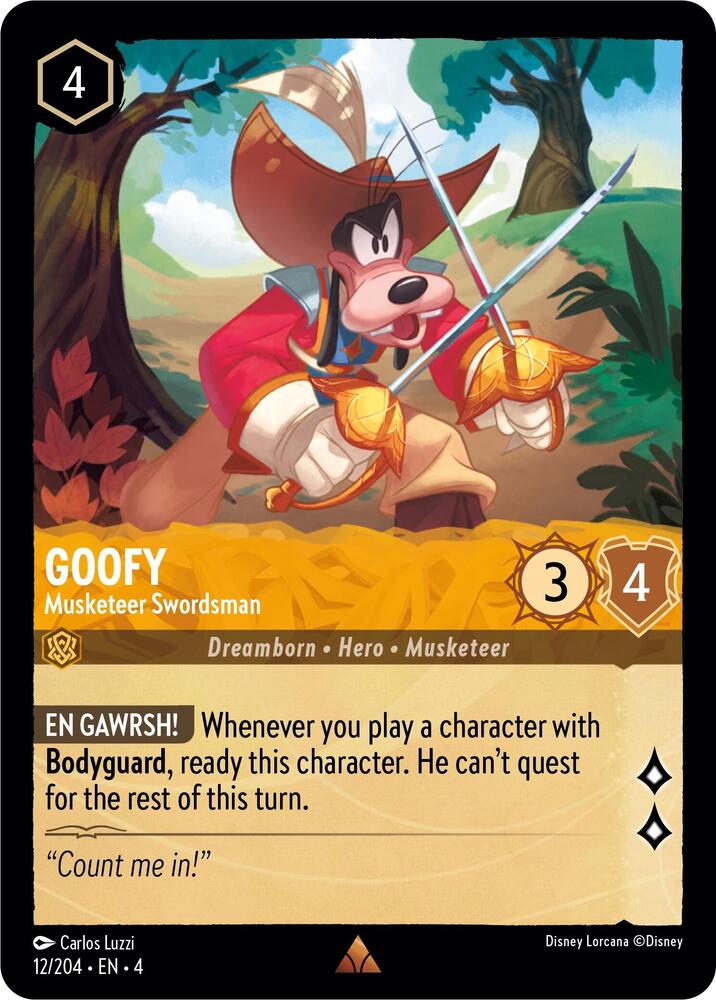 Goofy Musketeer Swordsman 12/204 (Ursula's Return) 