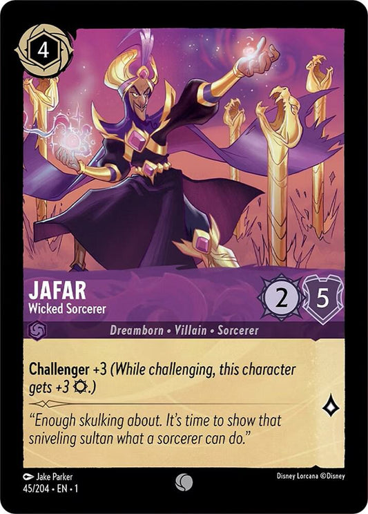 Jafar, Wicked Sorcerer 45/204 (The First Chapter)  - Cold Foil