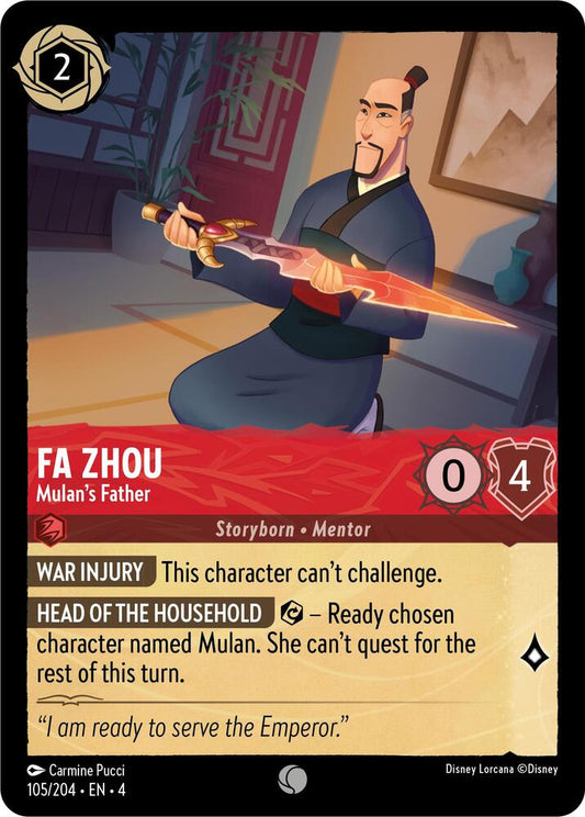 Fa Zhou Mulans Father 105/204 (Ursula's Return) 