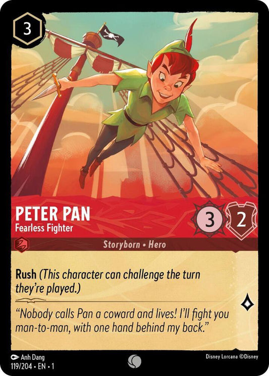 Peter Pan, Fearless Fighter 119/204 (The First Chapter)  - Cold Foil