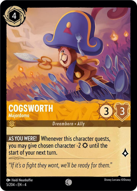 Cogsworth, Majordomo 5/204 (Ursula's Return) 