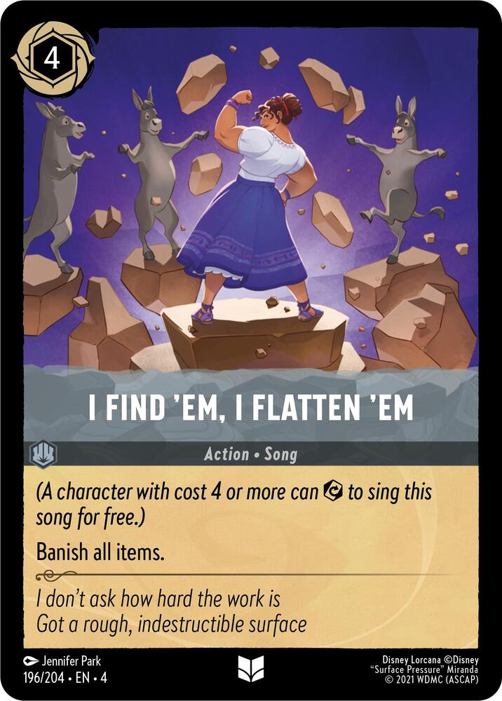 I Find 'Em. I Flatten 'Em 196/204 (Ursula's Return)  - Cold Foil