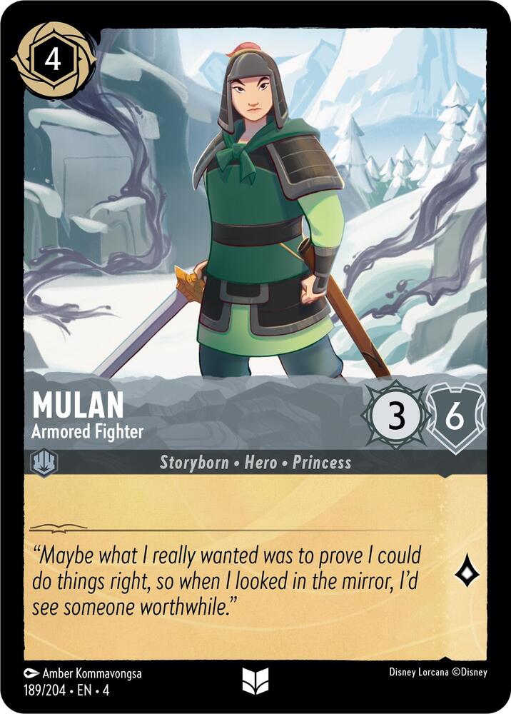 Mulan Armored Fighter 189/204 (Ursula's Return) 