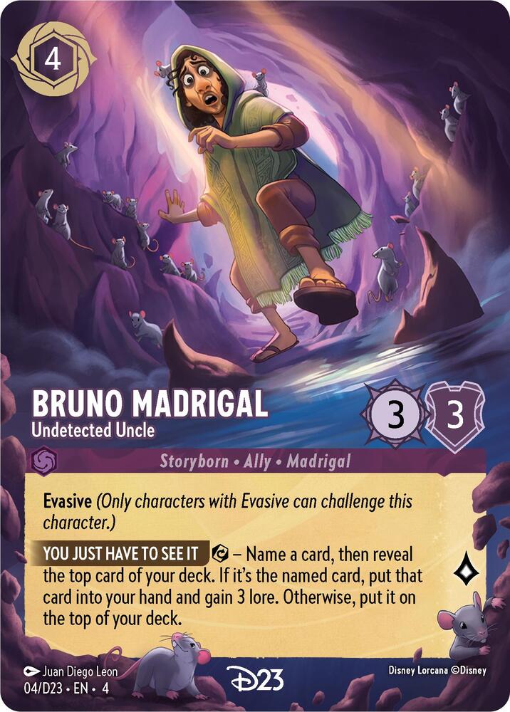 Bruno Madrigal, Undetected Uncle 4 (D23 Promos)  - Holofoil