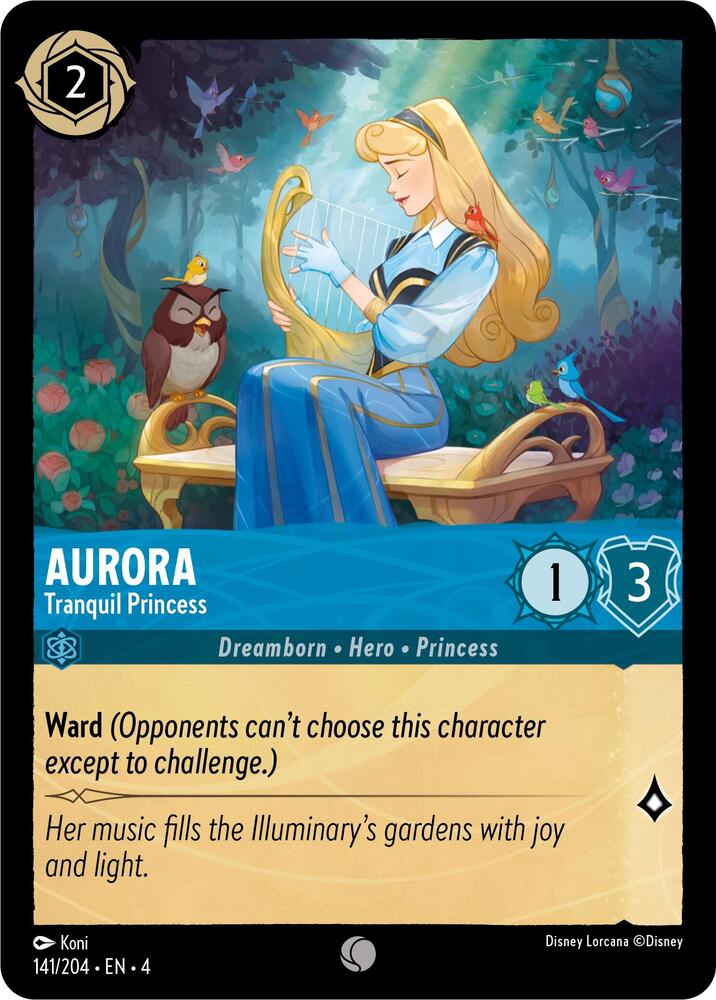 Aurora, Tranquil Princess 141/204 (Ursula's Return)  - Cold Foil