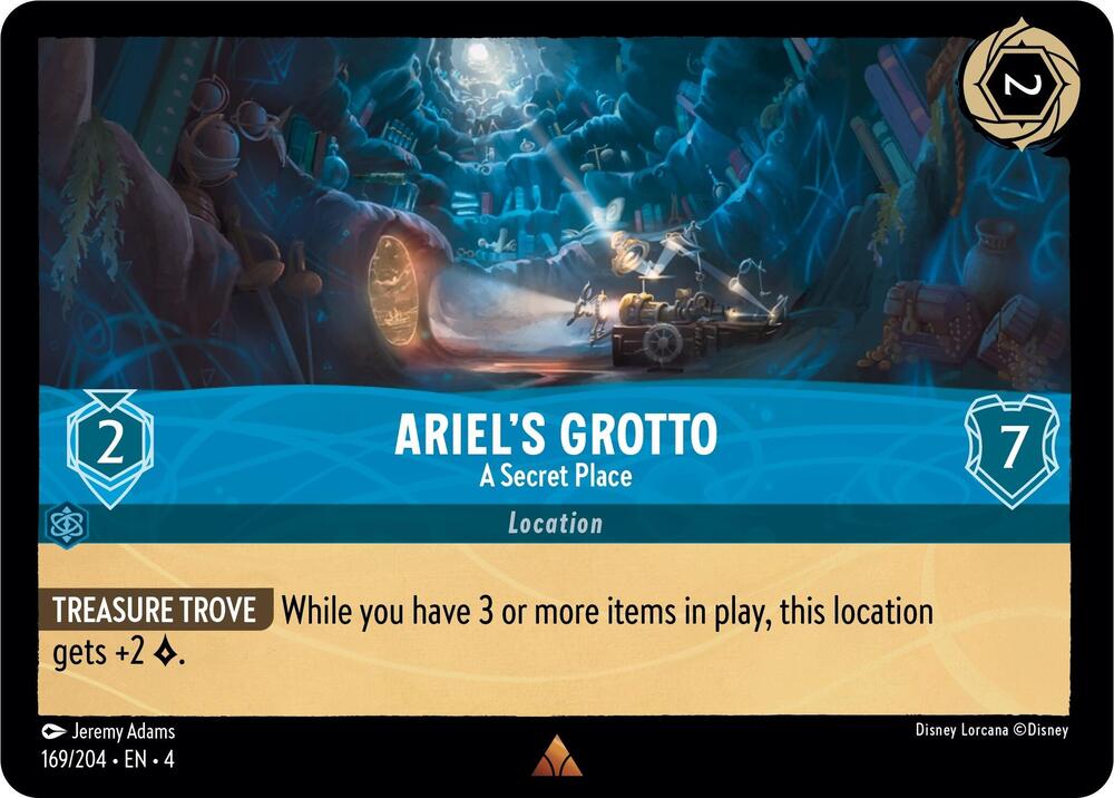 Ariel's Grotto, A Secret Place 169/204 (Ursula's Return)  - Cold Foil