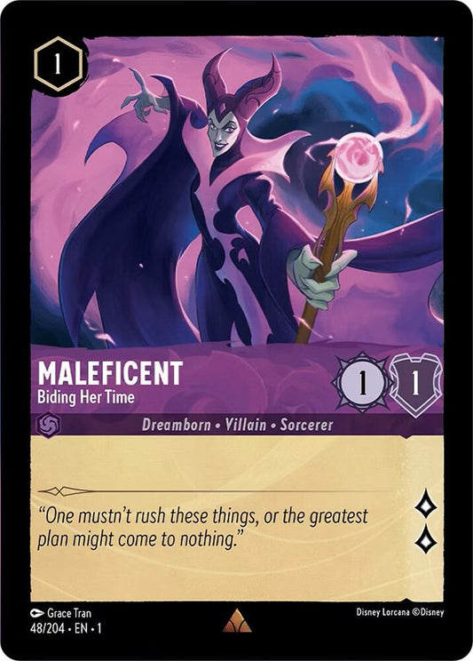Maleficent, Biding Her Time 48/204 (The First Chapter)  - Cold Foil