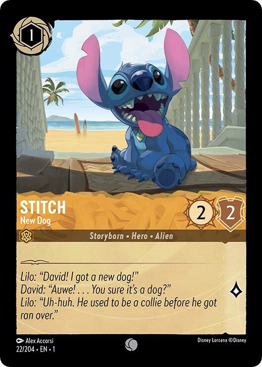Stitch, New Dog 22/204 (The First Chapter)  - Cold Foil