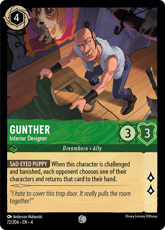 Gunther, Interior Designer 72/204 (Ursula's Return) 