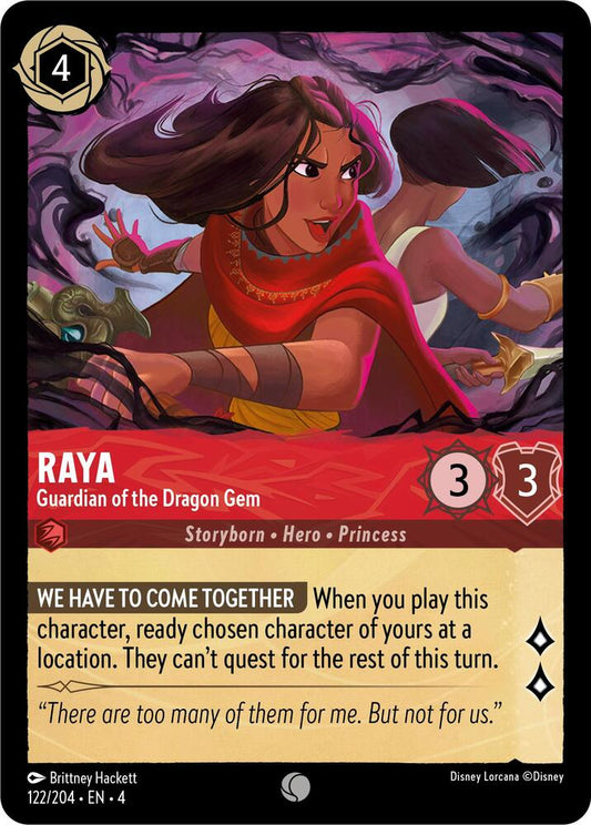 Raya, Guardian of the Dragon Gem 122/204 (Ursula's Return)  - Cold Foil