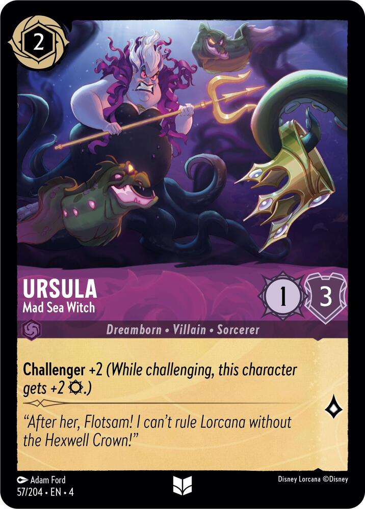 Ursula Mad Sea Witch 57/204 (Ursula's Return) 