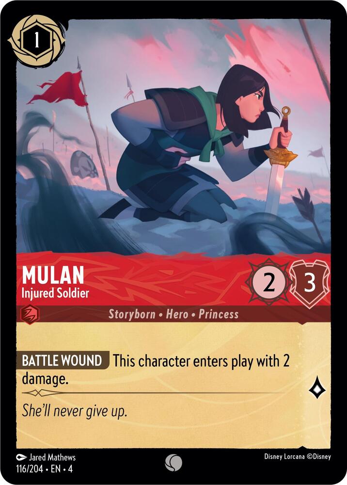 Mulan Injured Soldier 116/204 (Ursula's Return) 