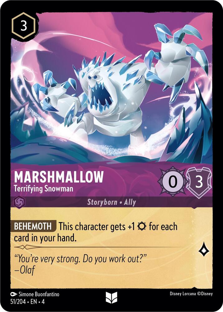 Marshmallow Terrifying Snowman 51/204 (Ursula's Return) 
