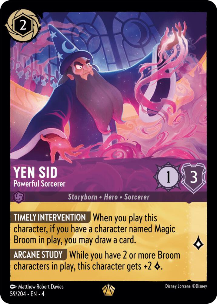 Yen Sid, Powerful Sorcerer 59/204 (Ursula's Return) 