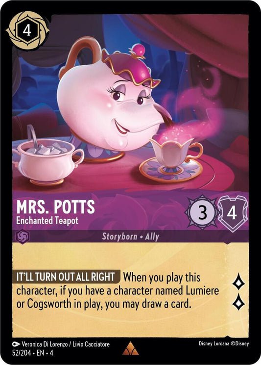 Mrs. Pott's, Enchanted Teapot 52/204 (Ursula's Return) 