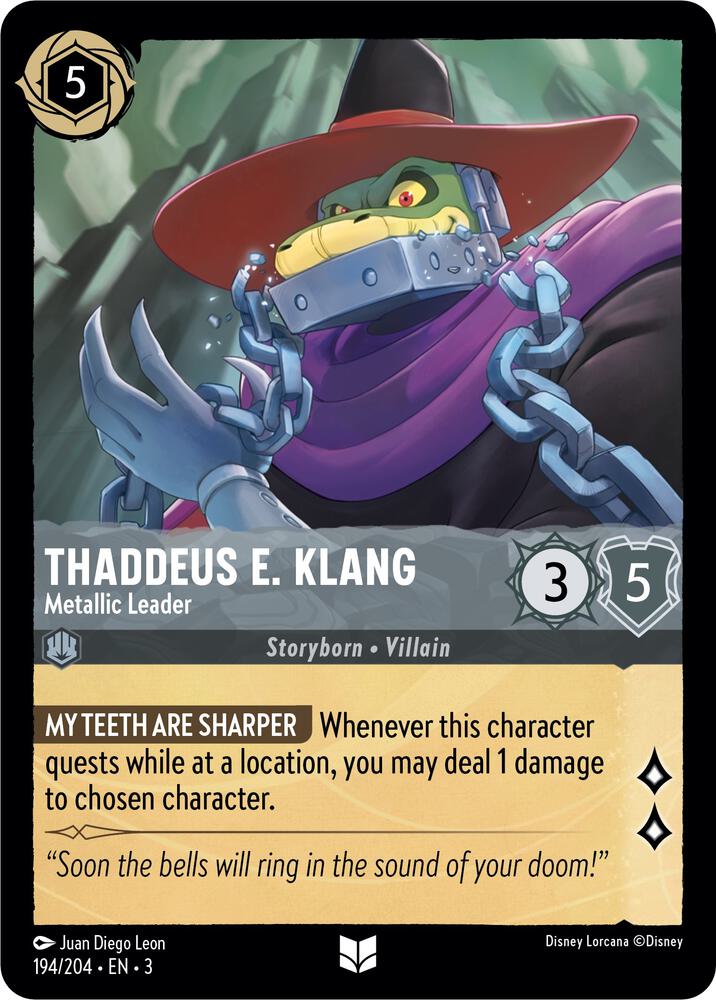 Thaddeus E. Klang Metallic Leader 194/204 (Into the Inklands)  - Cold Foil