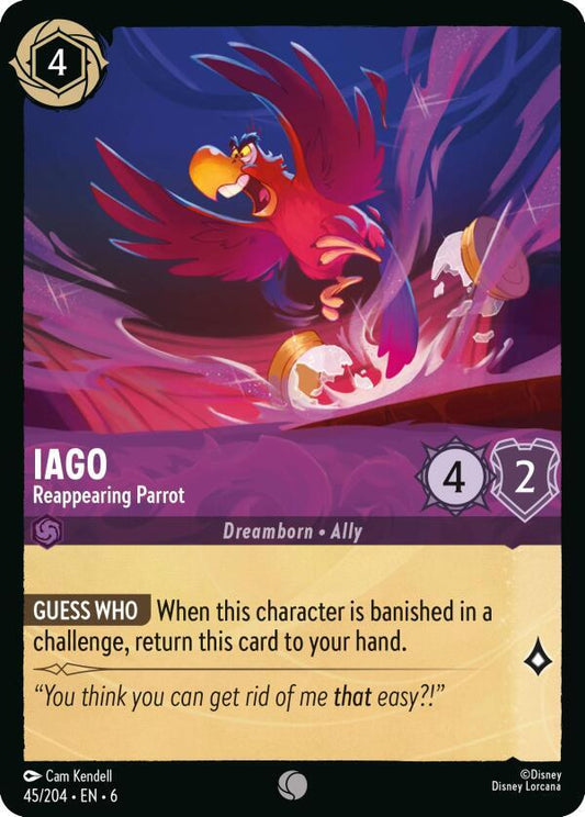Iago, Reappearing Parrot 45/204 (Azurite Sea)  - Cold Foil