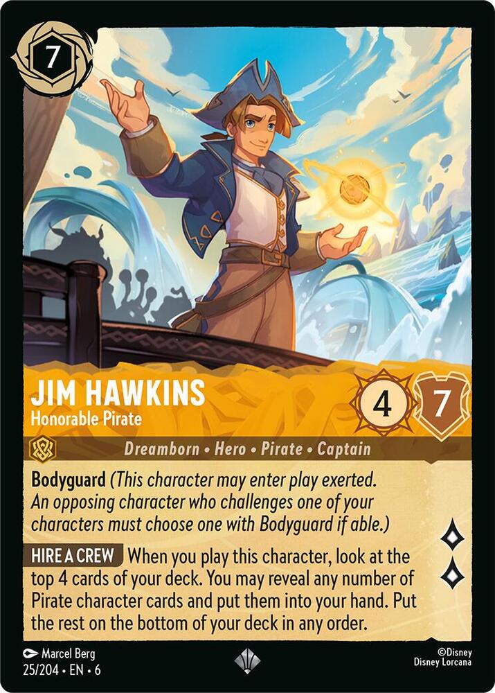 Jim Hawkins, Honorable Pirate 25/204 (Azurite Sea) 