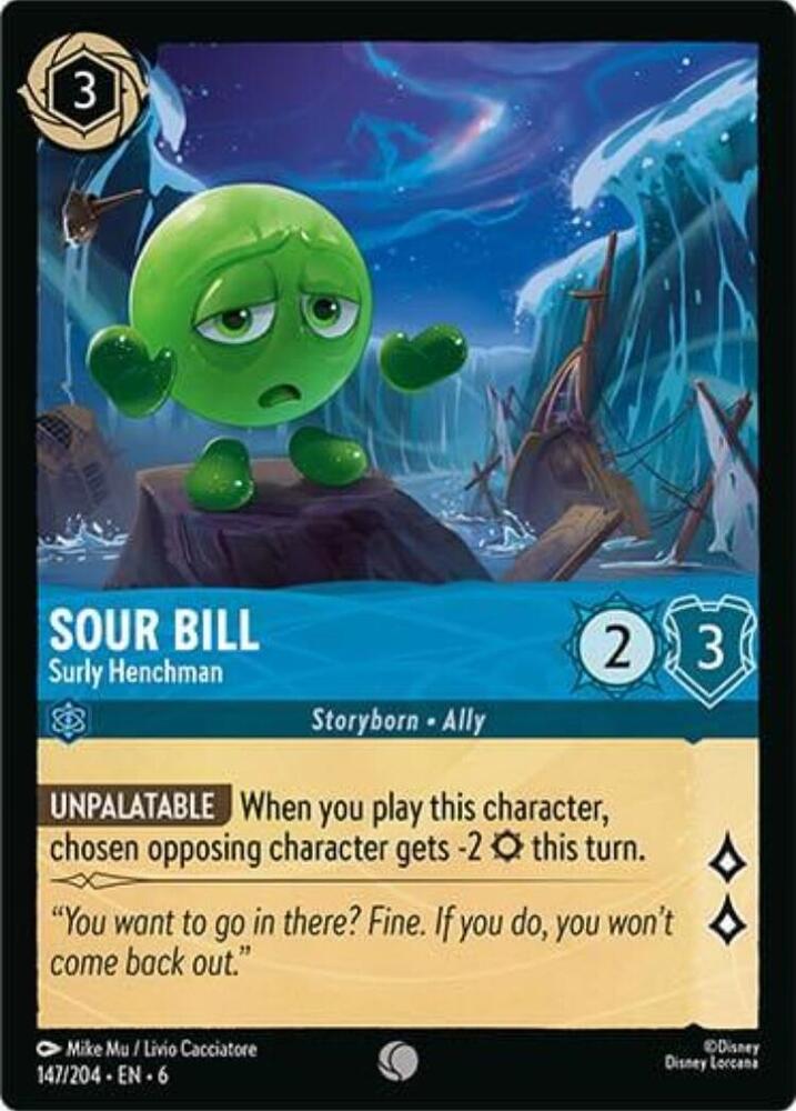 Sour Bill, Surly Henchman 147/204 (Azurite Sea)  - Cold Foil