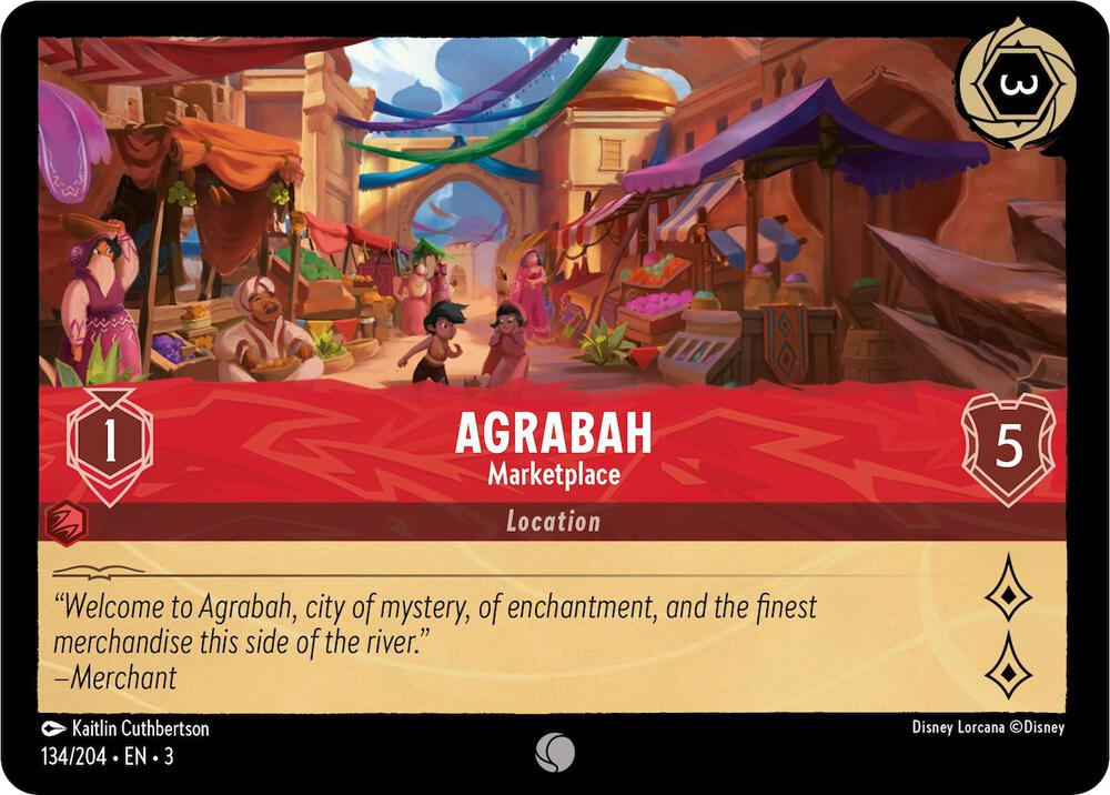 Agrabah, Marketplace 134/204 (Into the Inklands)  - Cold Foil