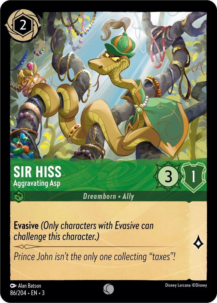 Sir Hiss, Aggravating Asp 86/204 (Into the Inklands) 