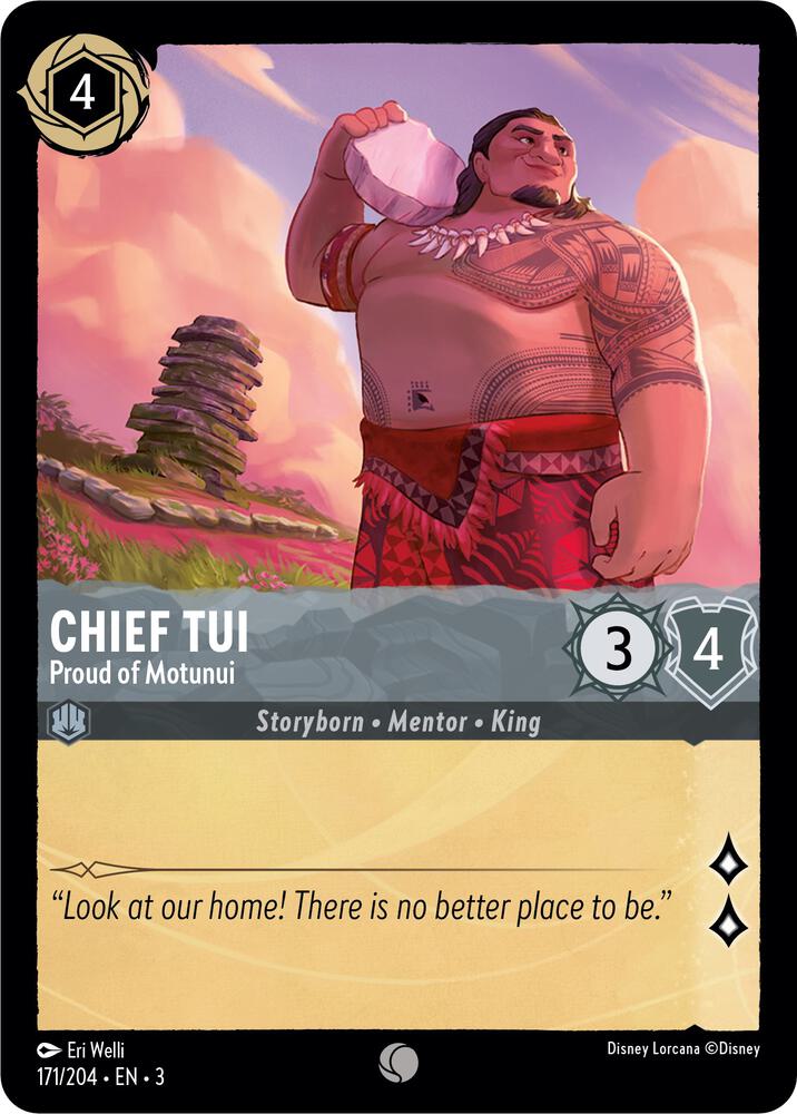 Chief Tui, Proud of Motunui 171/204 (Into the Inklands) 