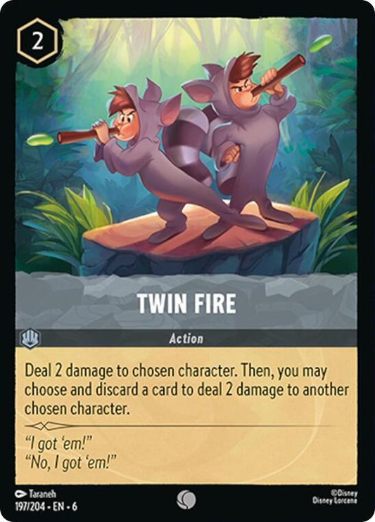 Twin Fire 197/204 (Azurite Sea)  - Cold Foil