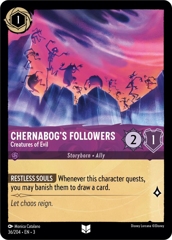 Chernabog's Followers, Creatures of Evil 36/204 (Into the Inklands) 