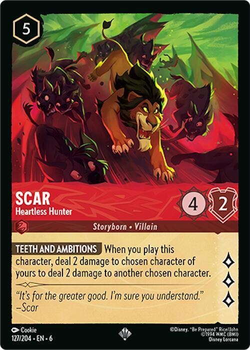 Scar, Heartless Hunter 127/204 (Azurite Sea) 