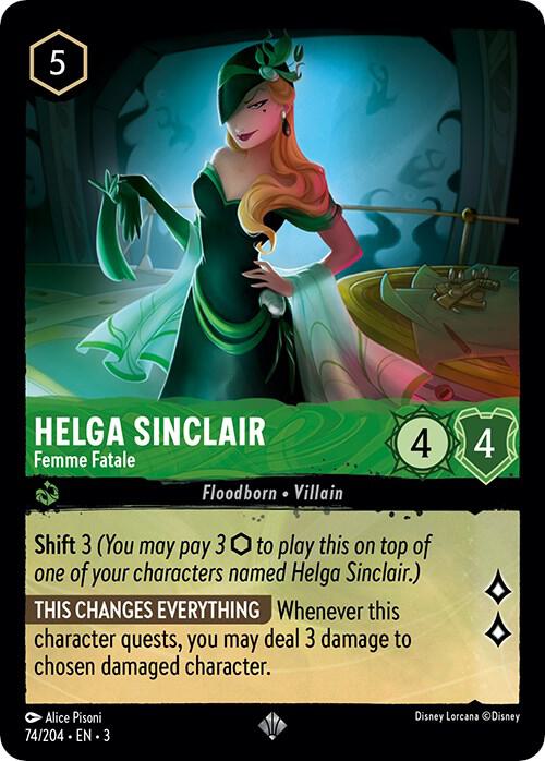 Helga Sinclair, Femme Fatale 74/204 (Into the Inklands)  - Cold Foil