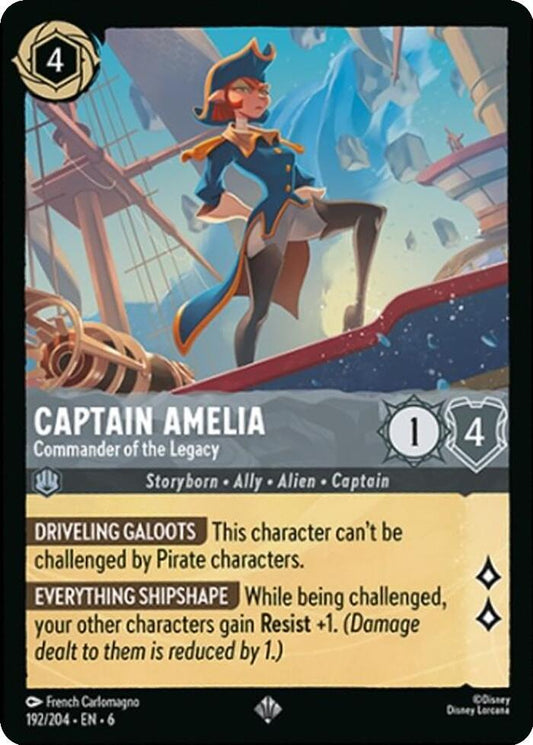 Captain Amelia, Commander of the Legacy 192/204 (Azurite Sea) 