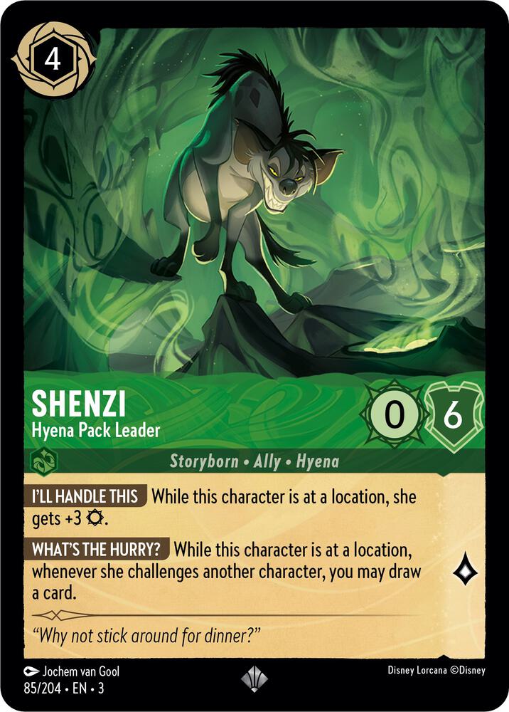 Shenzi, Hyena Pack Leader 85/204 (Into the Inklands)  - Cold Foil