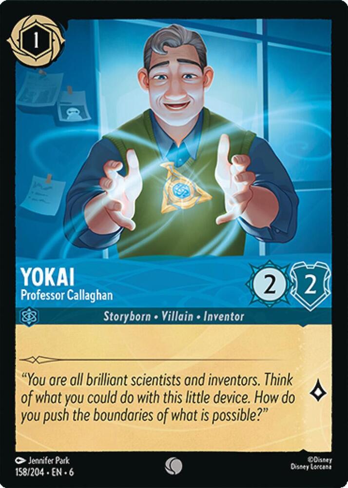 Yokai Professor Callaghan 158/204 (Azurite Sea)  - Cold Foil