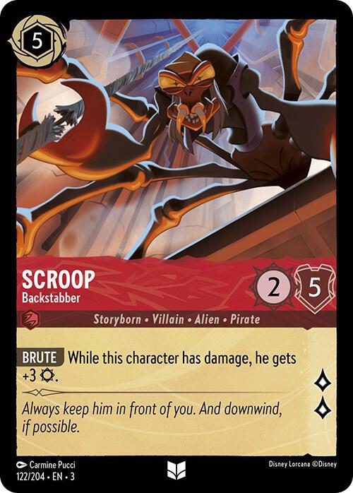 Scroop, Backstabber 122/204 (Into the Inklands)  - Cold Foil