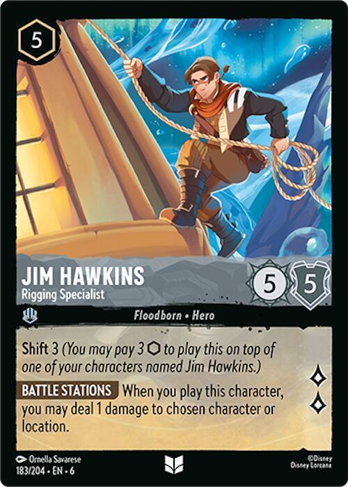 Jim Hawkins, Rigging Specialist 183/204 (Azurite Sea)  - Cold Foil