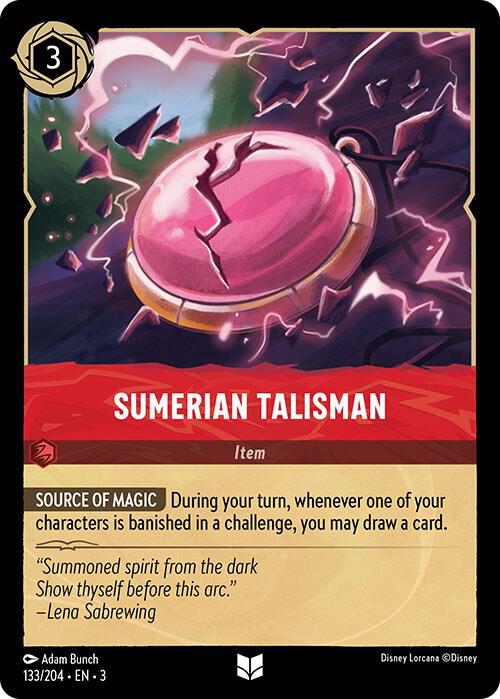 Sumerian Talisman 133/204 (Into the Inklands)  - Cold Foil