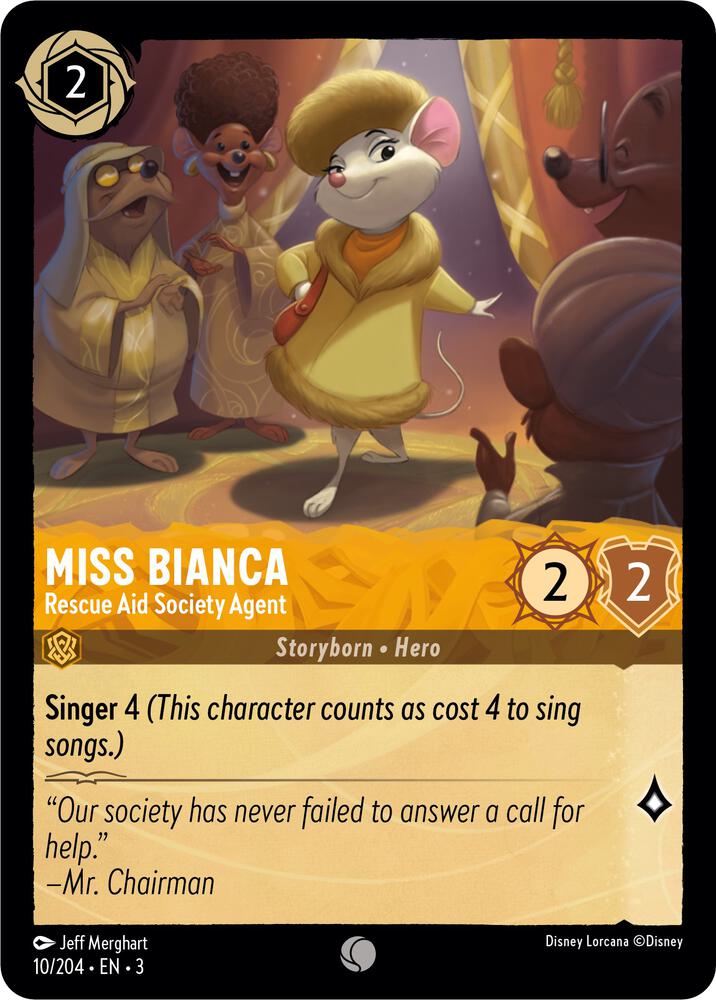 Miss Bianca, Rescue Aid Society Agent 10/204 (Into the Inklands)  - Cold Foil