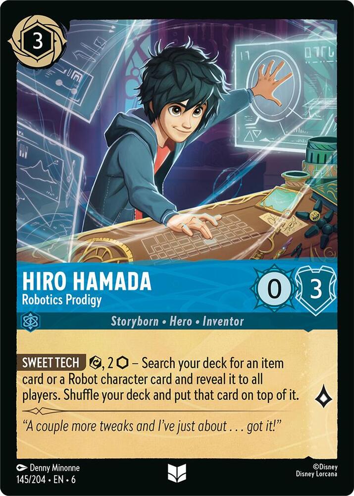 Hiro Hamada Robotics Prodigy 145/204 (Azurite Sea) 