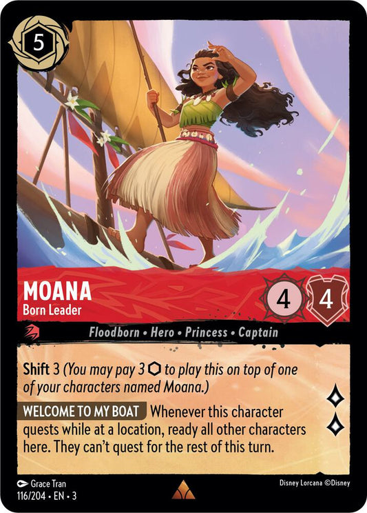 Moana, Born Leader 116/204 (Into the Inklands)  - Cold Foil