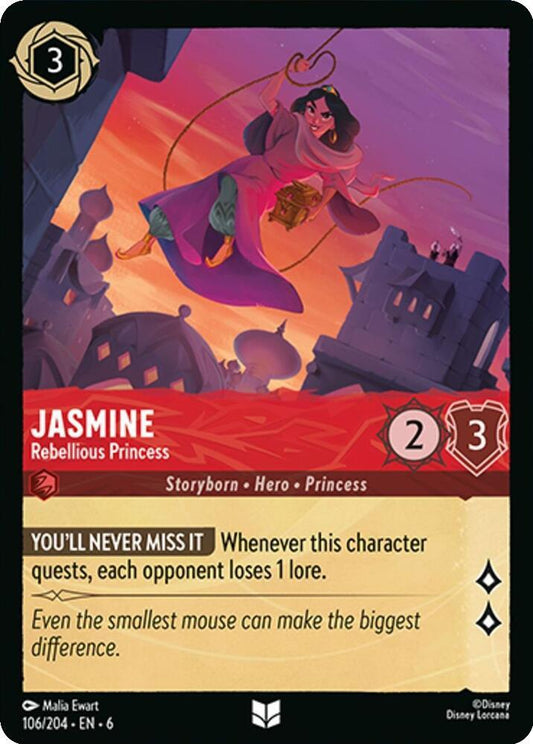 Jasmine, Rebellious Princess 106/204 (Azurite Sea)  - Cold Foil