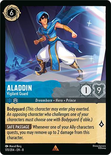 Aladdin, Vigilant Guard 170/204 (Reign of Jafar)  - Cold Foil