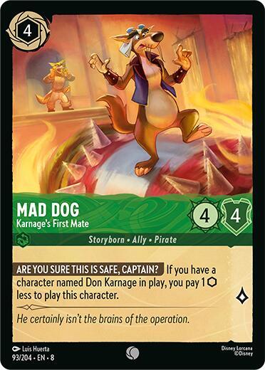 Mad Dog Karnages First Mate 93/204 (Reign of Jafar) 