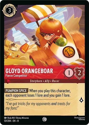 Gloyd Orangeboar, Fierce Competitor 121/204 (Reign of Jafar) 