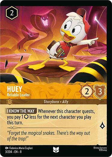 Huey, Reliable Leader Foil 3/204 (Reign of Jafar)  - Cold Foil