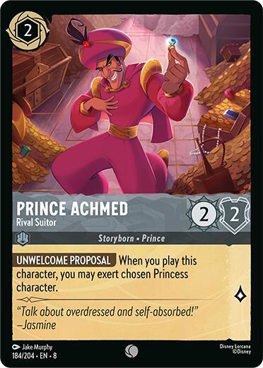 Prince Achmed, Rival Suitor 184/204 (Reign of Jafar)  - Cold Foil