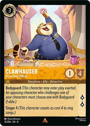 Clawhauser, Front Desk Officer 35/204 (Reign of Jafar) 