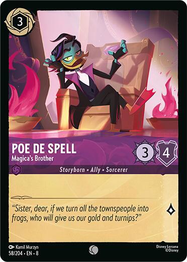 Poe De Spell Magicas Brother 58/204 (Reign of Jafar) 