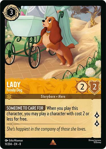 Lady, Family Dog 11/204 (Reign of Jafar)  - Cold Foil