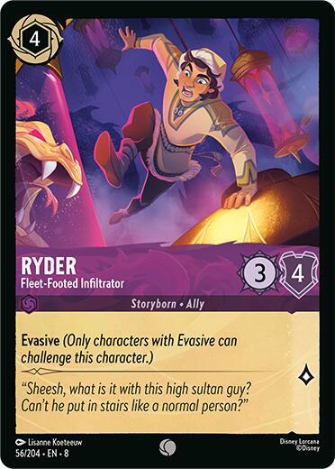 Ryder, Fleet Footed Infiltrator 56/204 (Reign of Jafar)  - Cold Foil